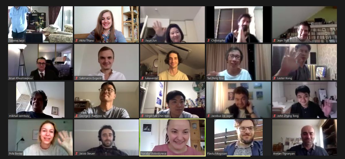 MetaMusicInt's tweet photo. #NJOpus3 #activeparticipants
@GennaroBianchi #ChristopheEliot #GianPaoloPeloso @musiciman #JeanThill @LukaVenter #JohnTongZhang #JieunJun #PolaBenke #EvgeniiSakmarov @flavmogo #ChiaraMorandi #HaeLee #LesterKong @LorenzoPad4 #PenTowTan @AtoZemtsov @mikhailzemtsov https://t.co/EFJHFWJF8v