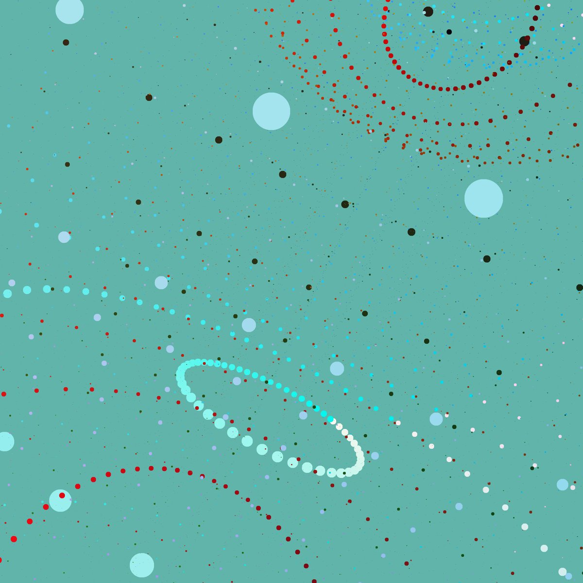 NonEuclideanDr1's tweet photo. Orbs at integer hyperspherical coordinates
#codeart #generativeart #creativecoding #mathart #3sphere https://t.co/qTe5srCkr4
