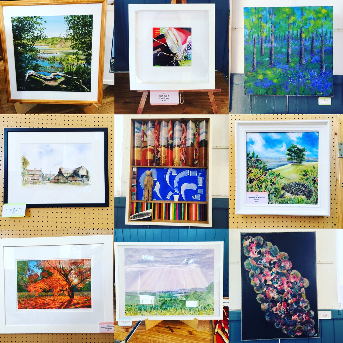 Lots of artistic talent to enjoy at <a href="/WottonUTEA/">Under the Edge Arts</a> this bank holiday weekend, at the 50th anniversary art exhibition for Wotton Arts Festival.  Open again tomorrow from 10-4 at The Chipping Hall