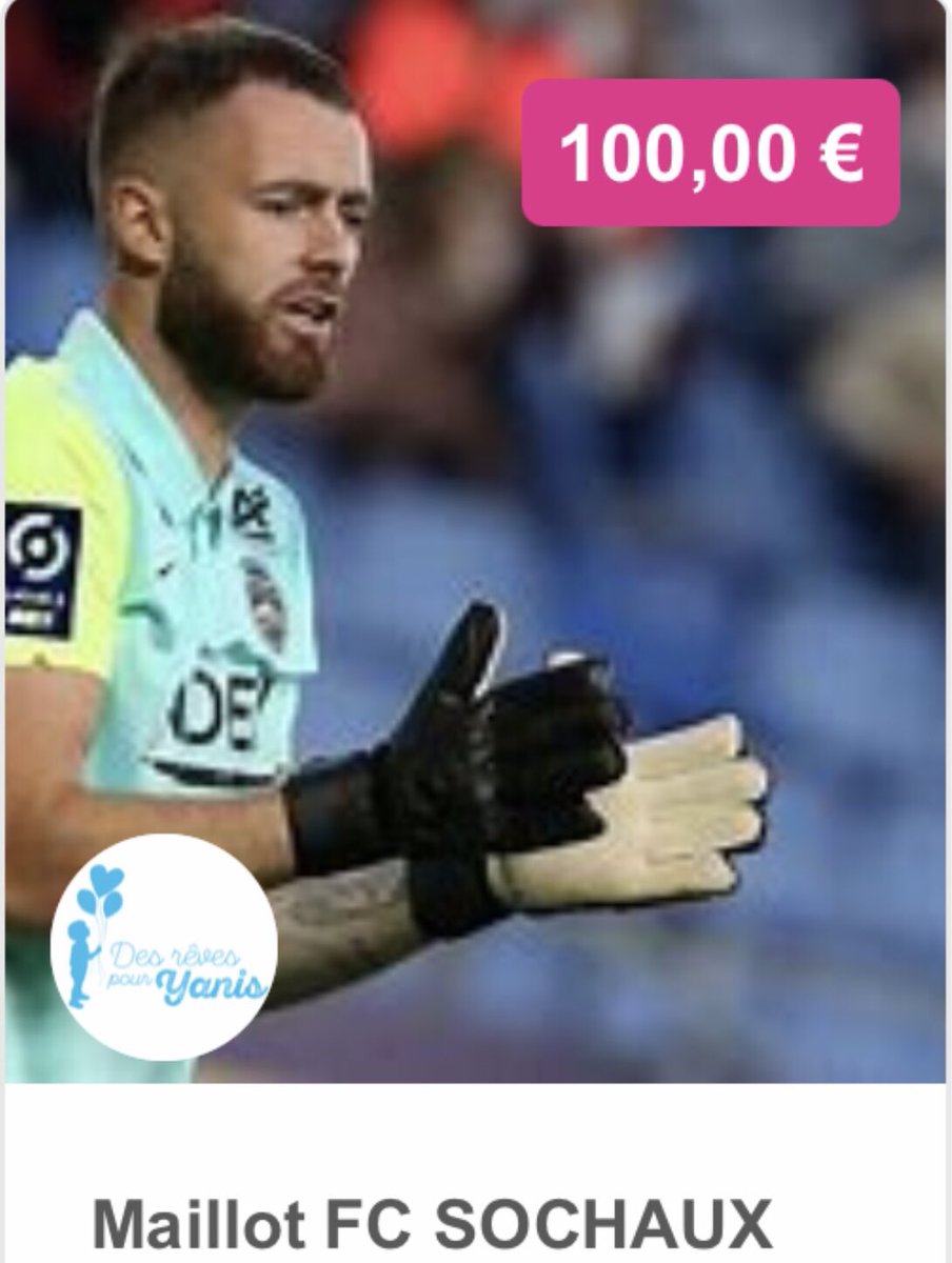aportee2main's tweet photo. Plus que 2h pour enchérir pour le maillot mis aux enchères de notre parrain Maxence Prevot gardien de but de @FCSM_officiel au profit de l’association « Des rêves pour Yanis » https://t.co/azIsXTJg46
ENCHÉRISSEZ! PARTAGEZ ! LIKEZ! https://t.co/Vk9iL8c0BE