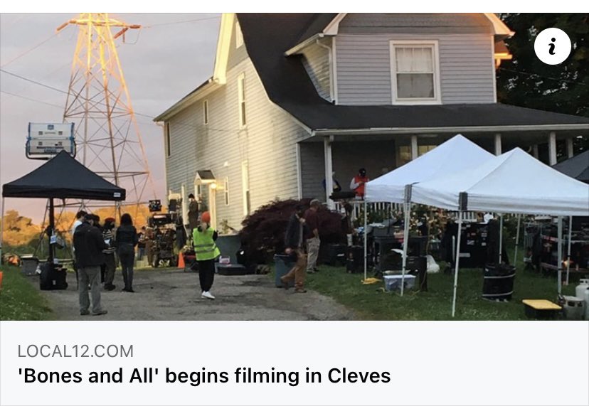 kale__k's tweet photo. Can’t get over the fact that when looking for the set for a cannibal love story Cincinnati was like “Oh we have got the perfect place for you!” And it’s Cleves. And they were right https://t.co/cXCZwKRpLO