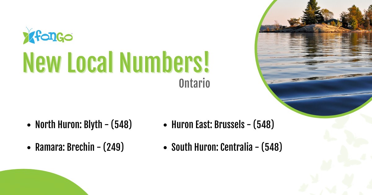 Fongo_Mobile's tweet photo. New Ontario local numbers are available for the Fongo Mobile app, Fongo Home Phone and Fongo Works services.๐ฑ๐๐ผ
Check out our current local numbers at: https://t.co/19NyMaWTwK
Don't see your area, let us know: https://t.co/yzLUCbKE6M
#Fongo #FongoCanada #FongoWorks #VoIP https://t.co/qi3gq1oPP9