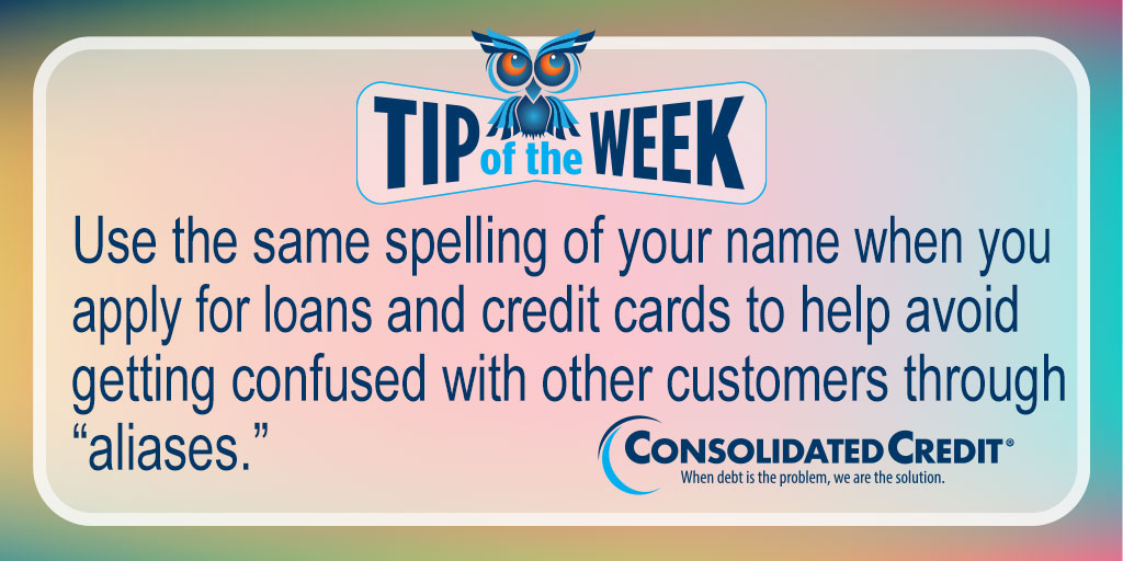 ConsolidatedUS's tweet photo. 😀  #TipoftheWeekContest
RT #tips for chance to #win $50 in monthly drawing. #WinMoney

🔎  Dispute and repair errors in your #CreditReport to qualify for financing at low #InterestRates: https://t.co/VpT3KV71Dv

#ConsolidatedCredit #CreditEducation #DebtSucks ☎️  1-888-210-9953 https://t.co/0PuoT5fVdX