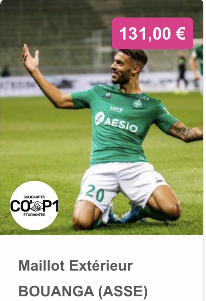 aportee2main's tweet photo. Moins de 2h pour enchérir pour le maillot mis aux enchères de notre parrain @BouangaDenis joueur de @ASSEofficiel au profit de l’association @Cop1_Soli_Etu .
ENCHÉRISSEZ ! PARTAGEZ ! LIKEZ !

https://t.co/Axgd0zBT2K https://t.co/787IJDiMTc