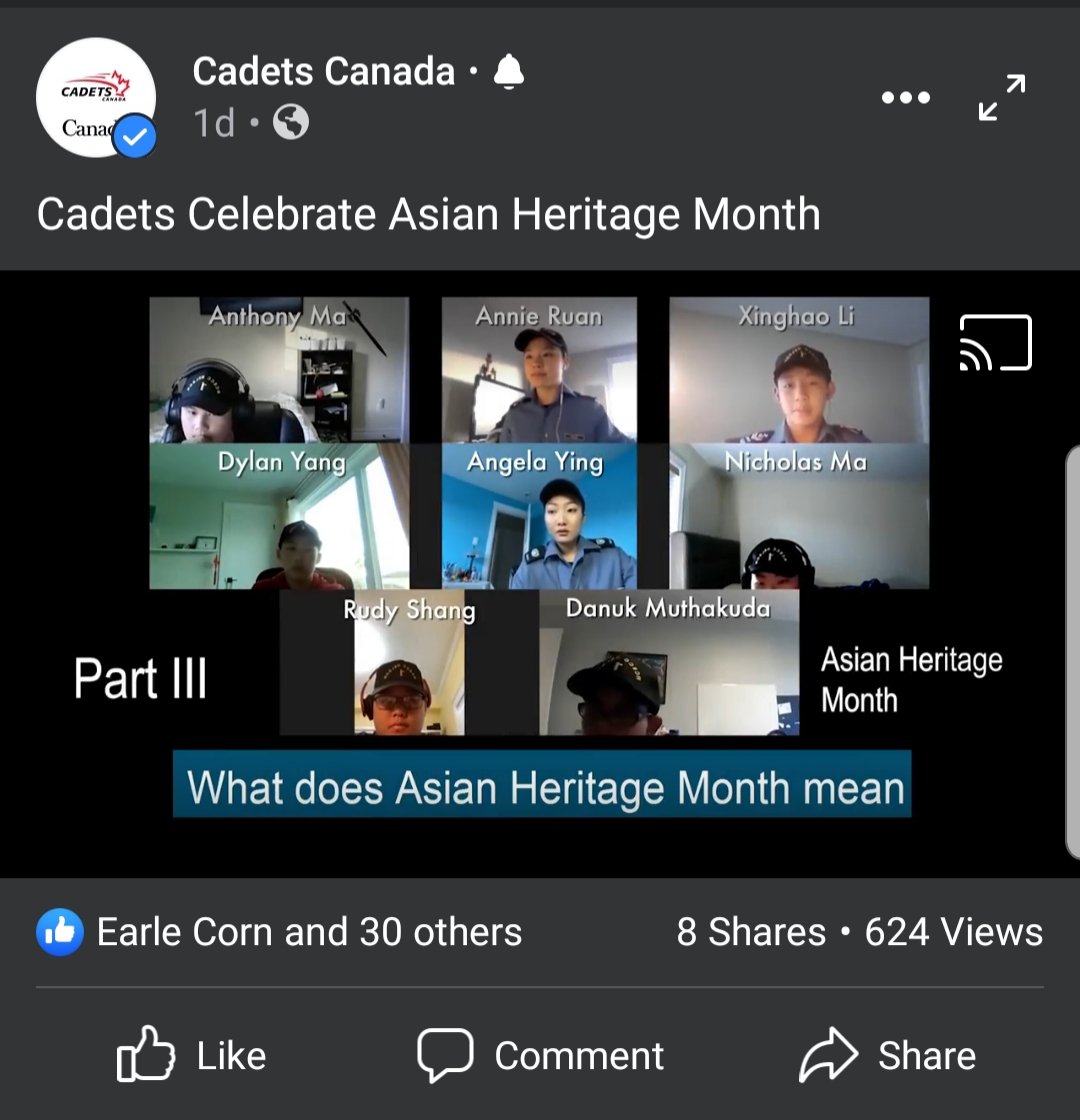 In May, Canadians celebrate #AsianHeritageMonth. We've been highlighting stories and contributions of Asian Canadians this month on <a href="/AtlCadets/">Atlantic Cadets</a> and @cadetsca social media channels - check it out. Our program's diversity is its strength! @ComdCJCR