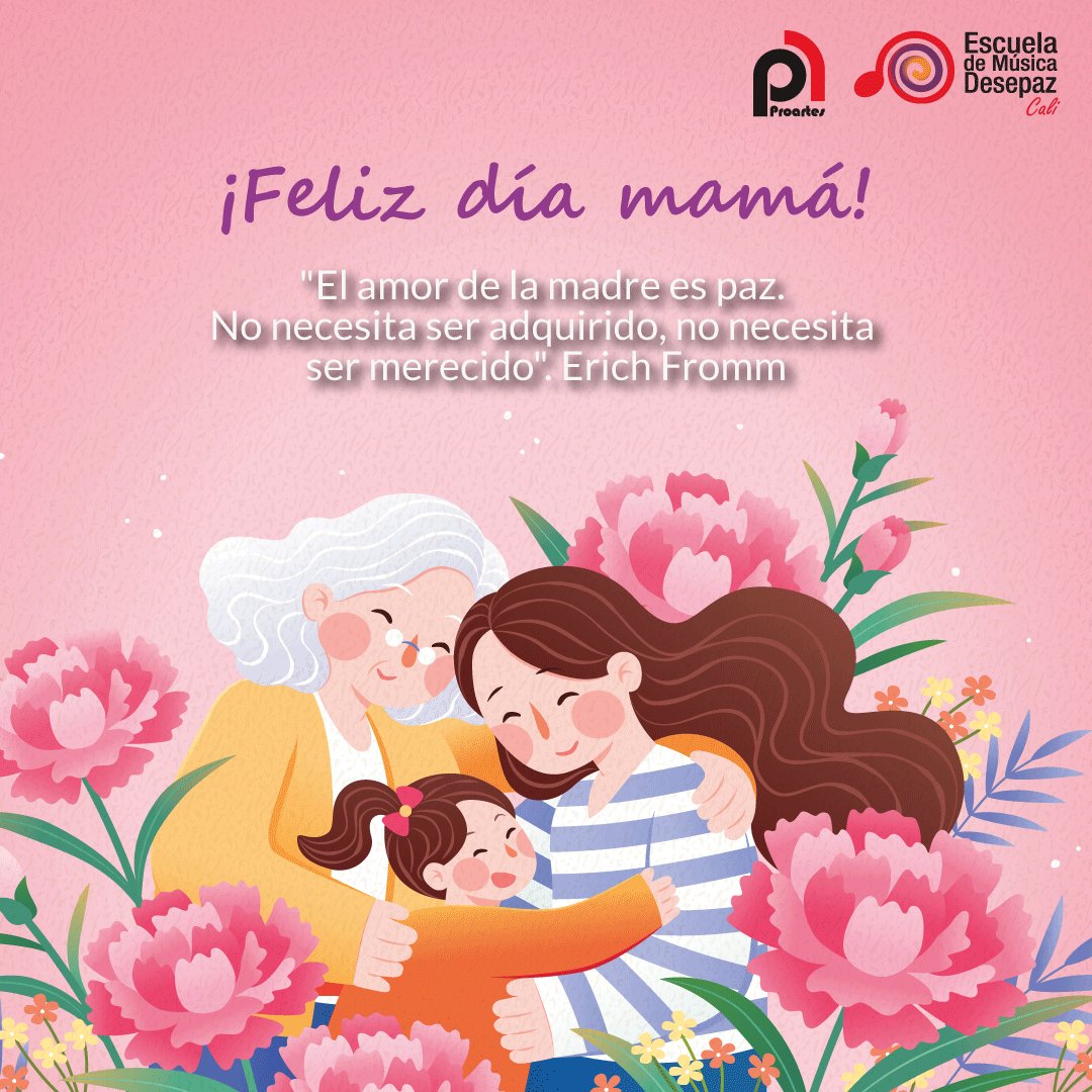 EMusDesepaz's tweet photo. Hoy conmemoramos la fuerza, valentía, amor, fortaleza, dedicación, trabajo y entrega completa de todas nuestras madres. 

Mama #EMD gracias por ser la primera maestra de nuestros estudiantes y el motor que impulsa sus sueños.

¡Feliz día para todas! 🌸 https://t.co/0jraUt2Oj9
