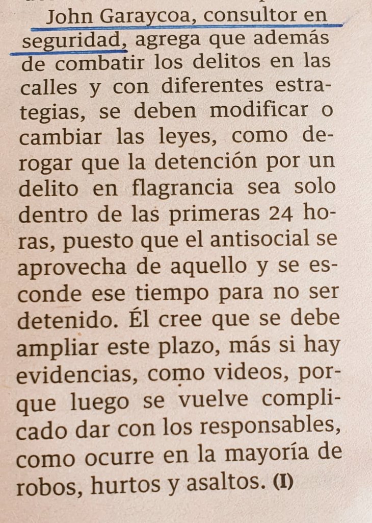 MacSecurity_ec's tweet photo. #MacSecurity| Compartimos nuestra opinión respecto a ¿cómo combatir la inseguridad en el #Ecuador?, reportaje de @eluniversocom
Ampliar el plazo para la detención en delito flagrante e implementar programa de barrios seguros, son algunas de las sugerencias.
#SeguridadCiudadana https://t.co/VkLVCUwJGf