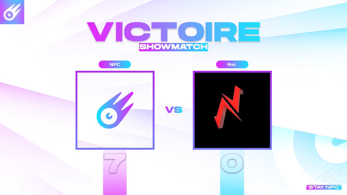 NoPovClan's tweet photo. Excusez-nous, la reprise des ShowMatchs nous rend en roue libre 😅
@suntecksFtn et @HanekiH viennent à bout de la @ClanNvc sur le score sans précédent de 7 à 0 🔥 !
Merci à @SpxdeFN et @LixeEU, malgré que ce dernier avait quelques bugs, pour leur fair-play !
#StayNPC ☄️ https://t.co/8oNB8GNJyW