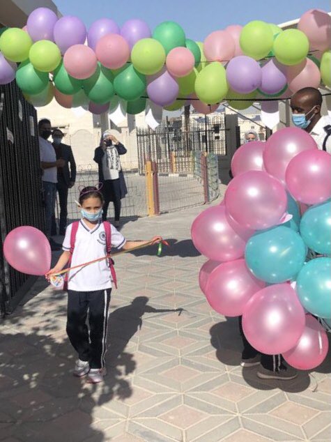 key_qatar's tweet photo. We welcomed our KEIS Students back to school. #qatar #education #school #backtoschool https://t.co/M2qcXYb2YW