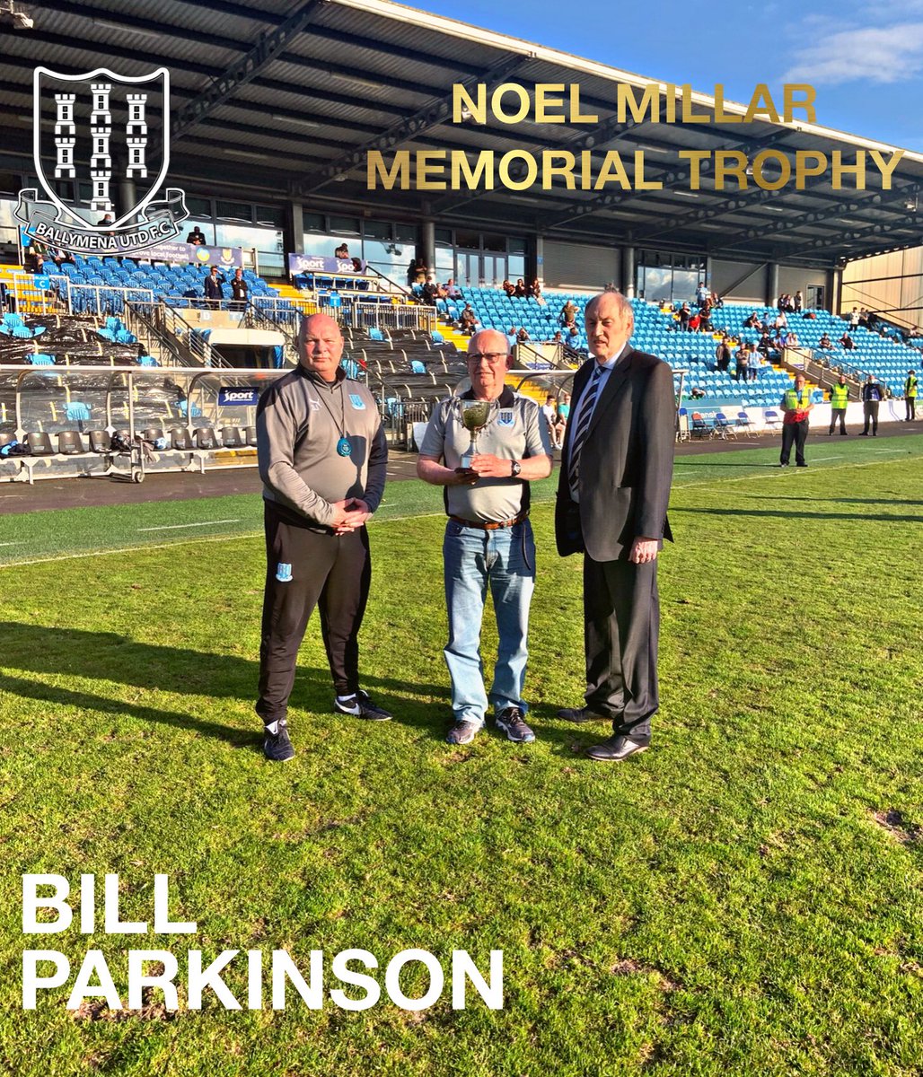 BallymenaUnited's tweet photo. 🏆 Congratulations to Bill Parkinson, who is the deserved winner of this year’s prestigious Noel Millar Memorial Trophy 👏 https://t.co/3vXaM8Um1W