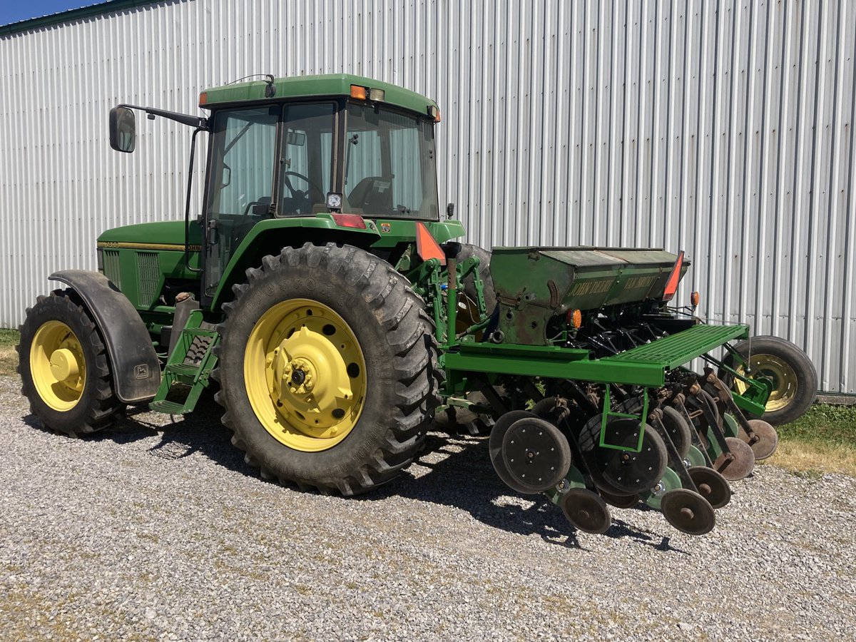 derrickPRF's tweet photo. Finally the mini No-Till is finished. Planted about 3 acres so far, and its works quite nicely. Fits behind the 7400 well and drills consistently. A nice item to have in the toolbox in the future. https://t.co/lsvmk5lJYM