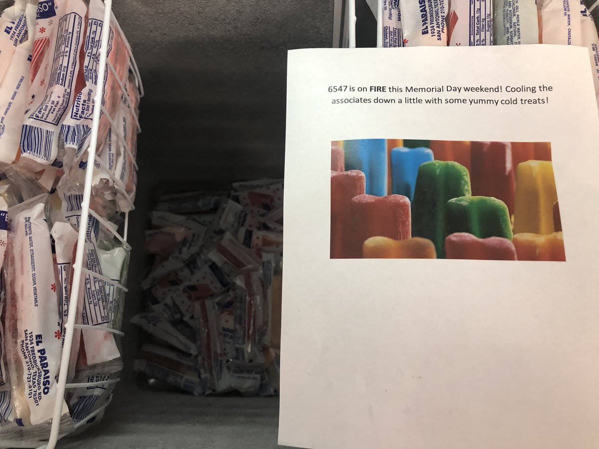 6547 is ice cool today! Frozen treats on this hot Memorial Day weekend for our associates! <a href="/LJMusial/">Laura Musial</a> <a href="/emeriogomez/">EmerioG</a> <a href="/d_negaard/">Darrell Negaard</a>