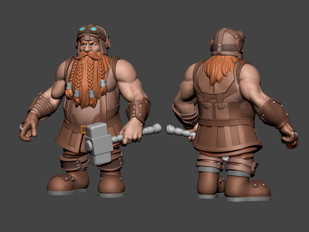 FelipFontoura's tweet photo. Dwarf I sculpted a while ago for fun

#ZBrush #pixologic #digitalsculpt #digitalart #3Dartist #3dart #characterartist #characterdesign #3Dprinting #3dprint #dwarf https://t.co/KUePg6KIZV