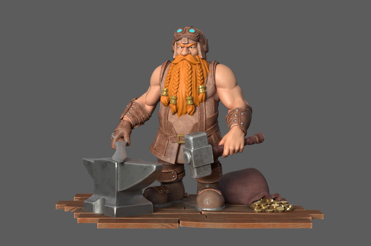 FelipFontoura's tweet photo. Dwarf I sculpted a while ago for fun

#ZBrush #pixologic #digitalsculpt #digitalart #3Dartist #3dart #characterartist #characterdesign #3Dprinting #3dprint #dwarf https://t.co/KUePg6KIZV
