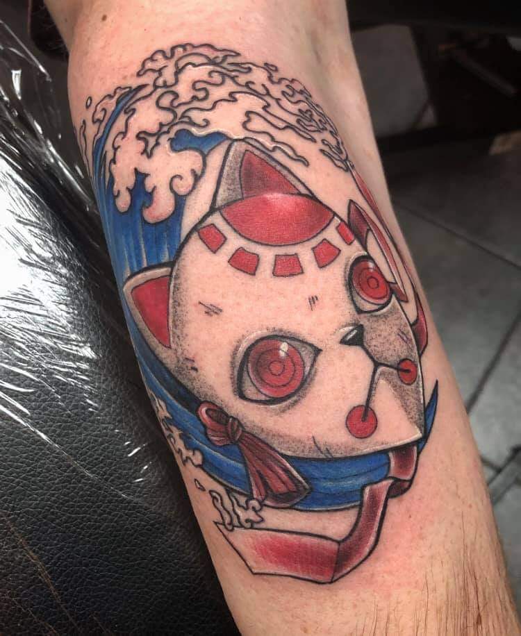 SilentDecay's tweet photo. @DemonSlayerUSA Had to start my anime sleeve off right! https://t.co/nVKq8oWomC