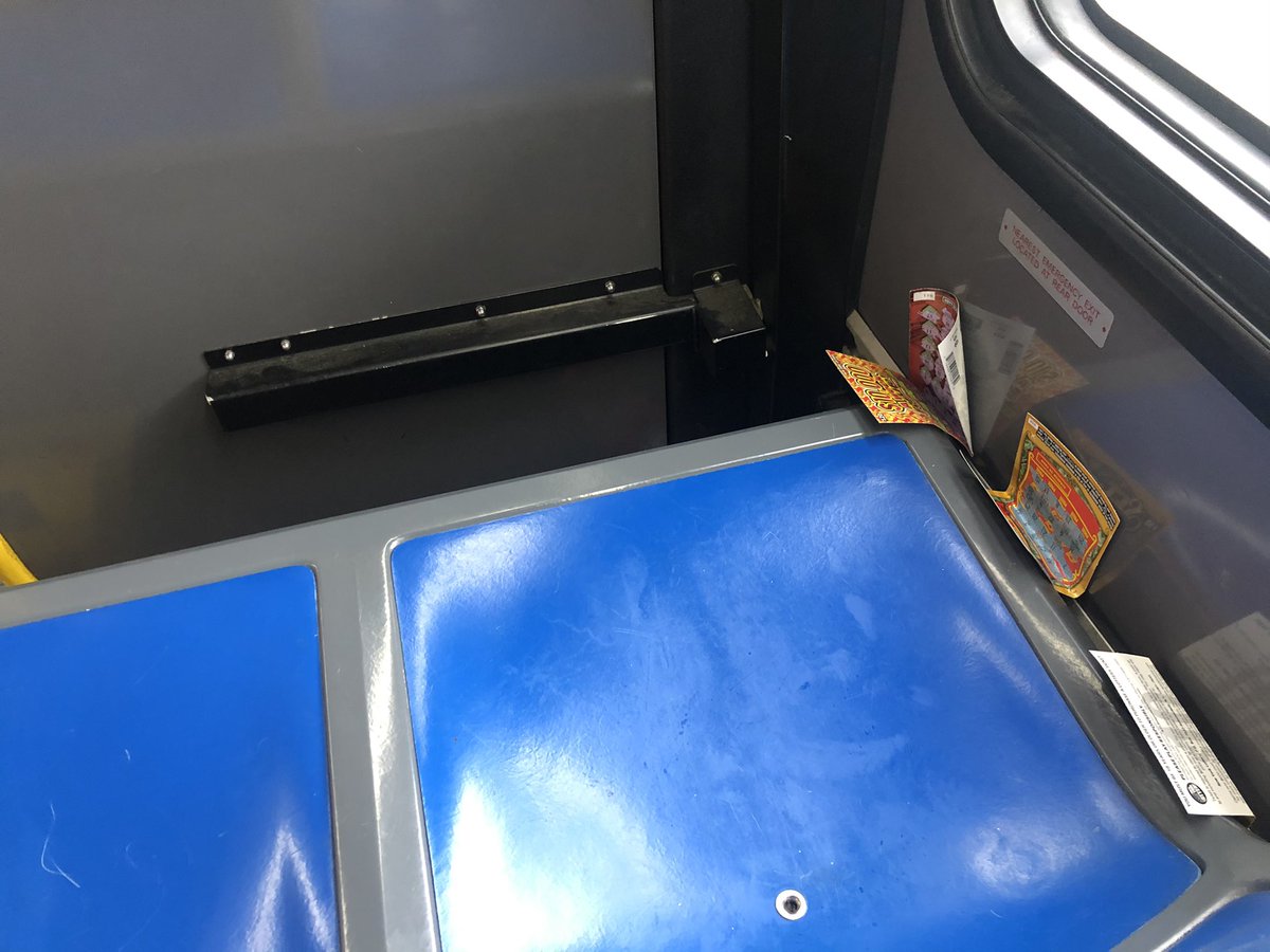 I guess <a href="/NTA_RBLX/">Nassau Transportation Authority</a> believes we made it through the pandemic. 

What happen keeping the buses clean &amp; disinfected? 🤢🤢

#COVID #garbage #publictransport #bus #wth #Unbelievable