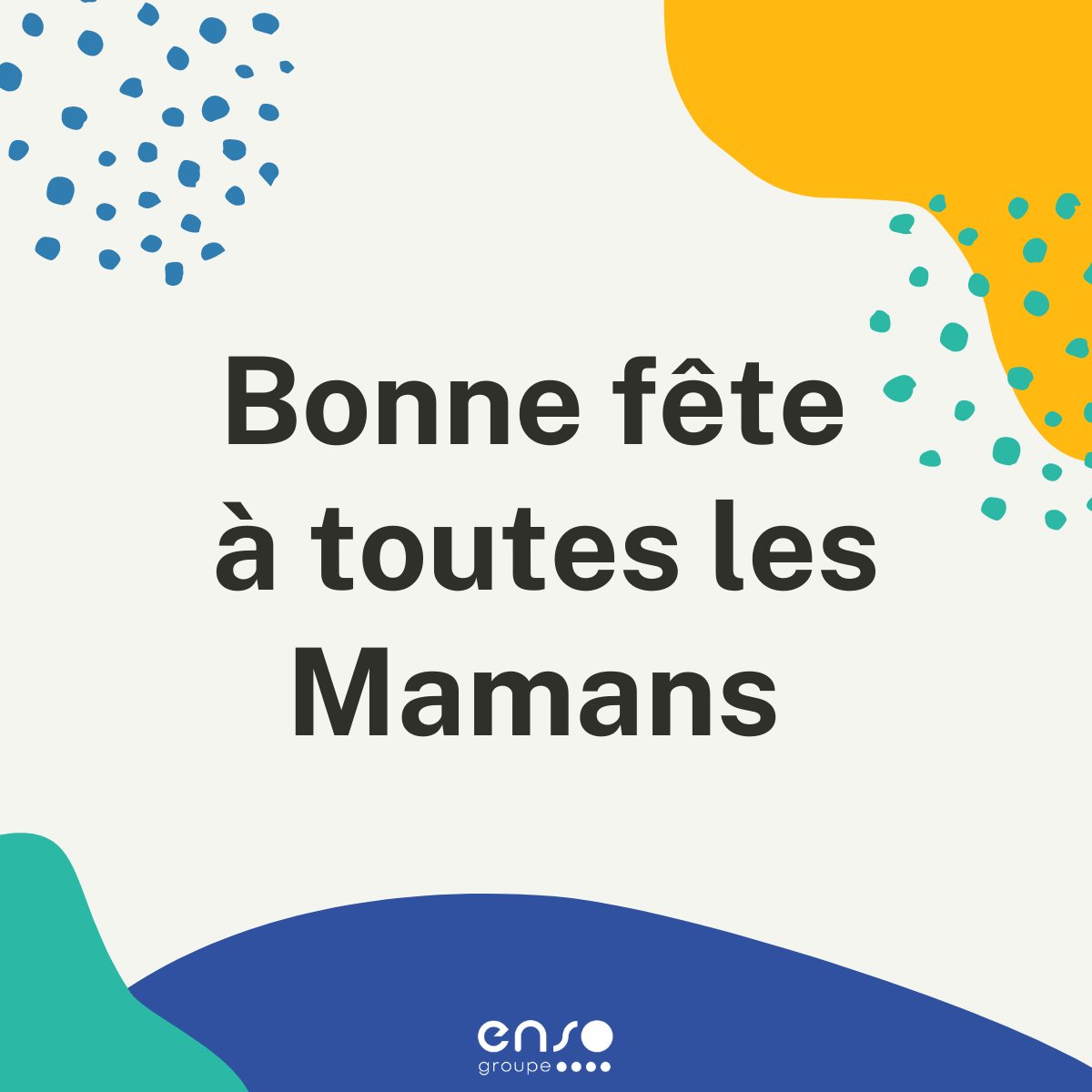 EnsoGroupe's tweet photo. Nous souhaitons une très belle fête à toutes les Mamans. 🥰
#ensogroupe #pldiffusion #interim #logiciel #fetedesmeres2021 https://t.co/uD3LuQVg2Q