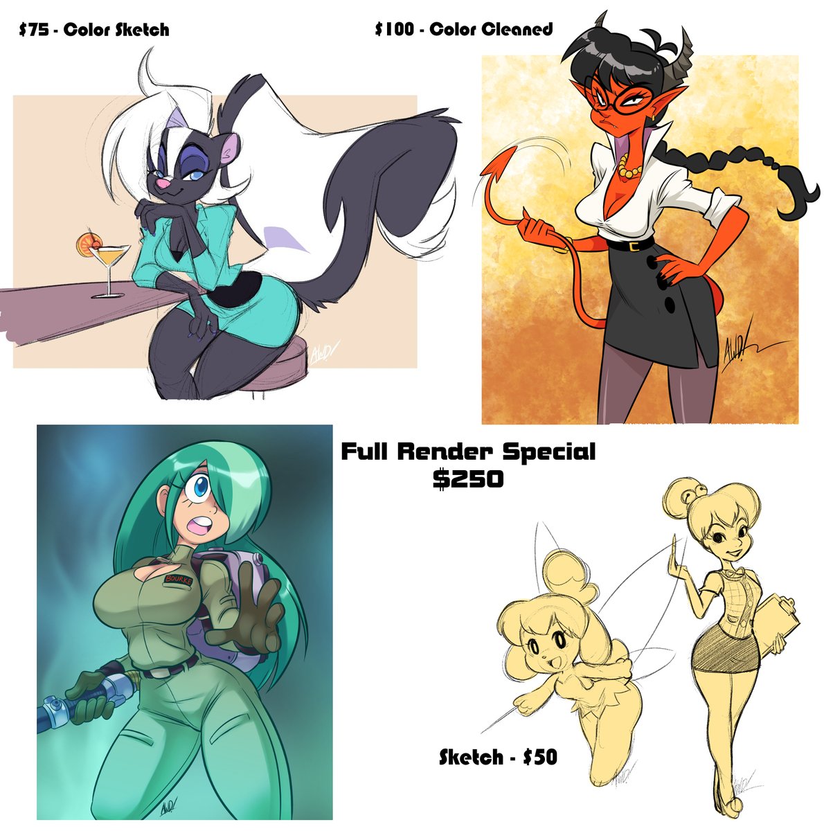 Opening up for a few commissions today
https://t.co/Q8xCkGmgou 