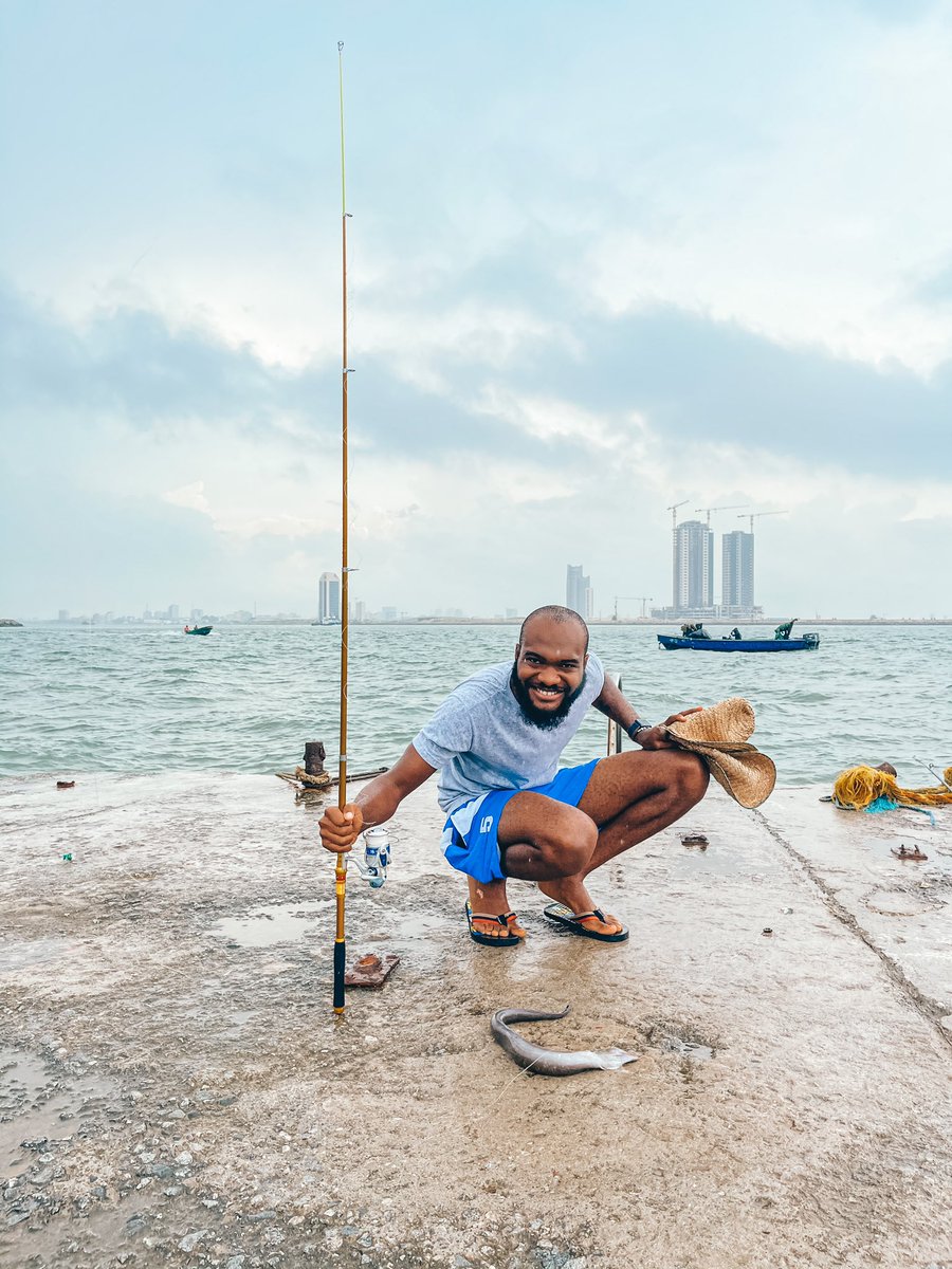 tayoainafilms's tweet photo. The cool part about Lagos is that you can make it whatever you want it to be.   Today I decided to become a fisherman😁! https://t.co/8IXBy5C2l3