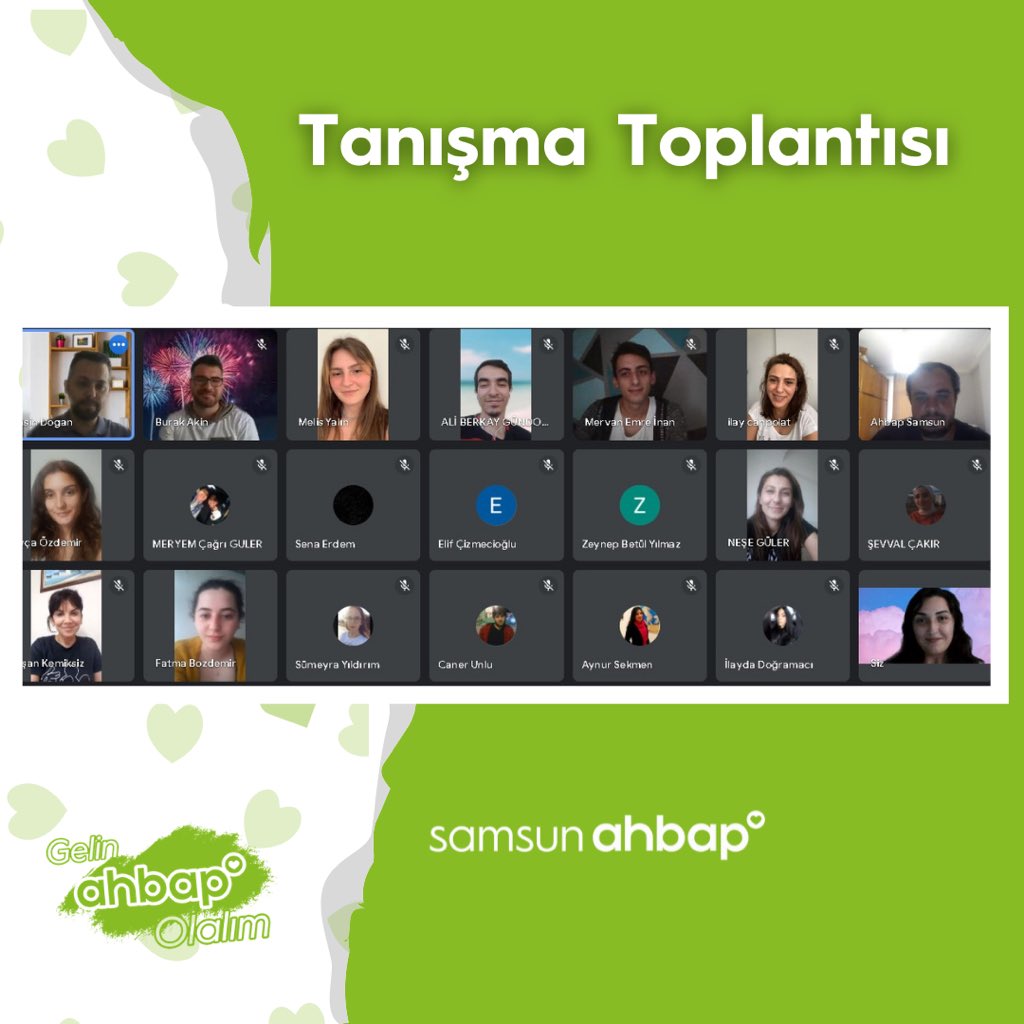 ahbapkaradeniz's tweet photo. Aramıza yeni katılan Ahbaplarımıza Ahbap değerlerinden ve işleyişinden bahsettik. Katılan tüm Ahbaplarımıza teşekkür ederiz. 💚 https://t.co/tKh2TasaKU