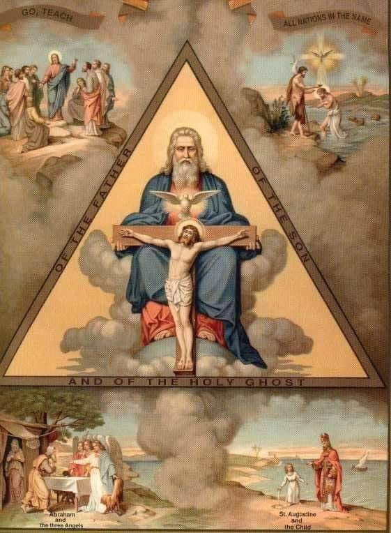 jimary's tweet photo. Blessed Holy Trinity Sunday. #Catholic https://t.co/WfOMRsvY7E