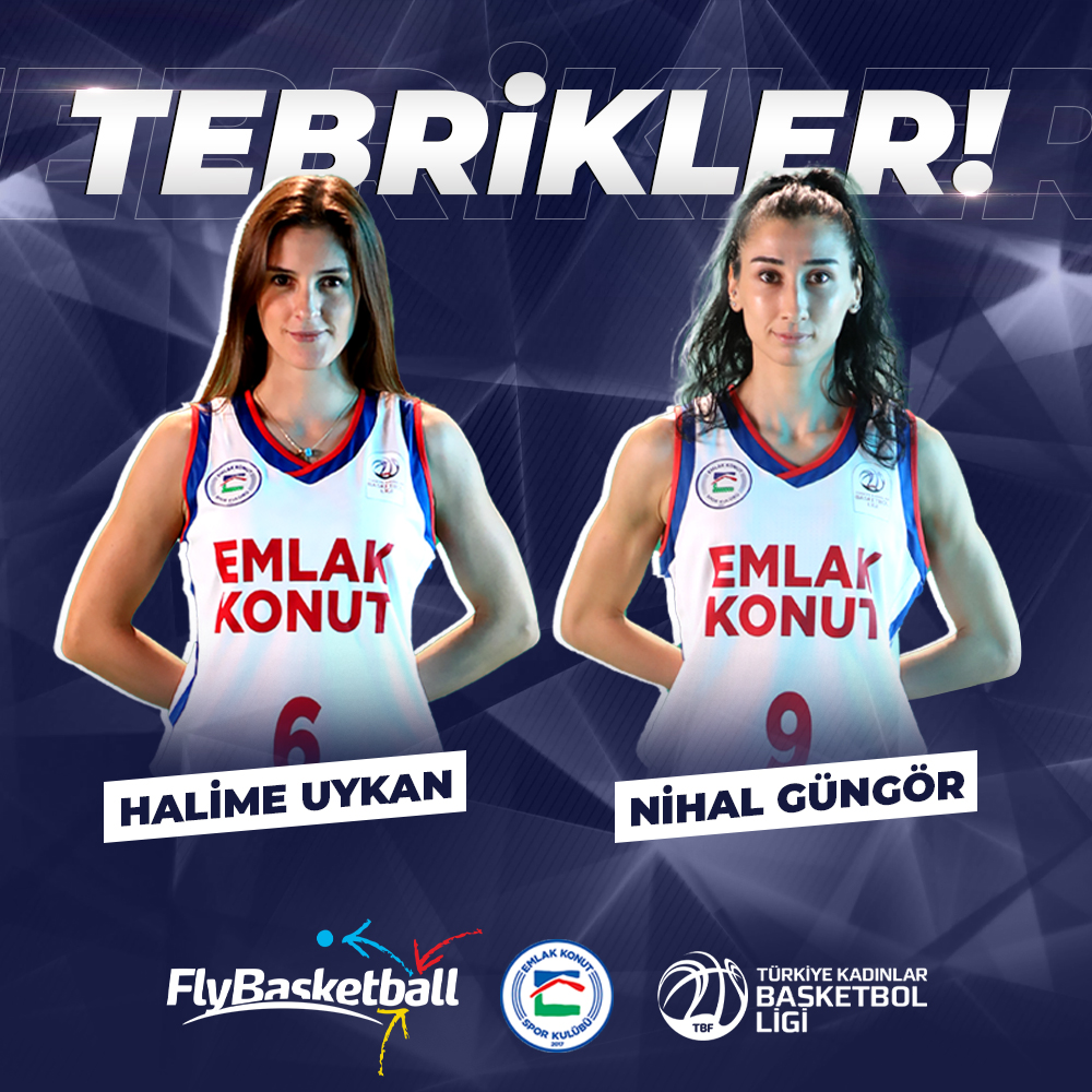 👏 Türkiye Kadınlar Basketbol Ligi play-off finalisti oyuncularımız Halime Uykan, Nihal Güngör'ü ve Emlak Konut'u tebrik ediyoruz!