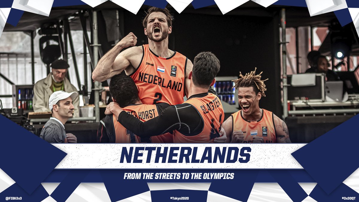 🎉🇳🇱Congrats <a href="/3x3NL/">3x3 Basketball Netherlands</a>  on making it from the streets to the Olympics 🎉🇳🇱

 #3x3OQT #Tokyo2020 <a href="/Olympics/">The Olympic Games</a>