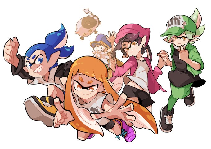 スプラトゥーン6周年のtwitterイラスト作品