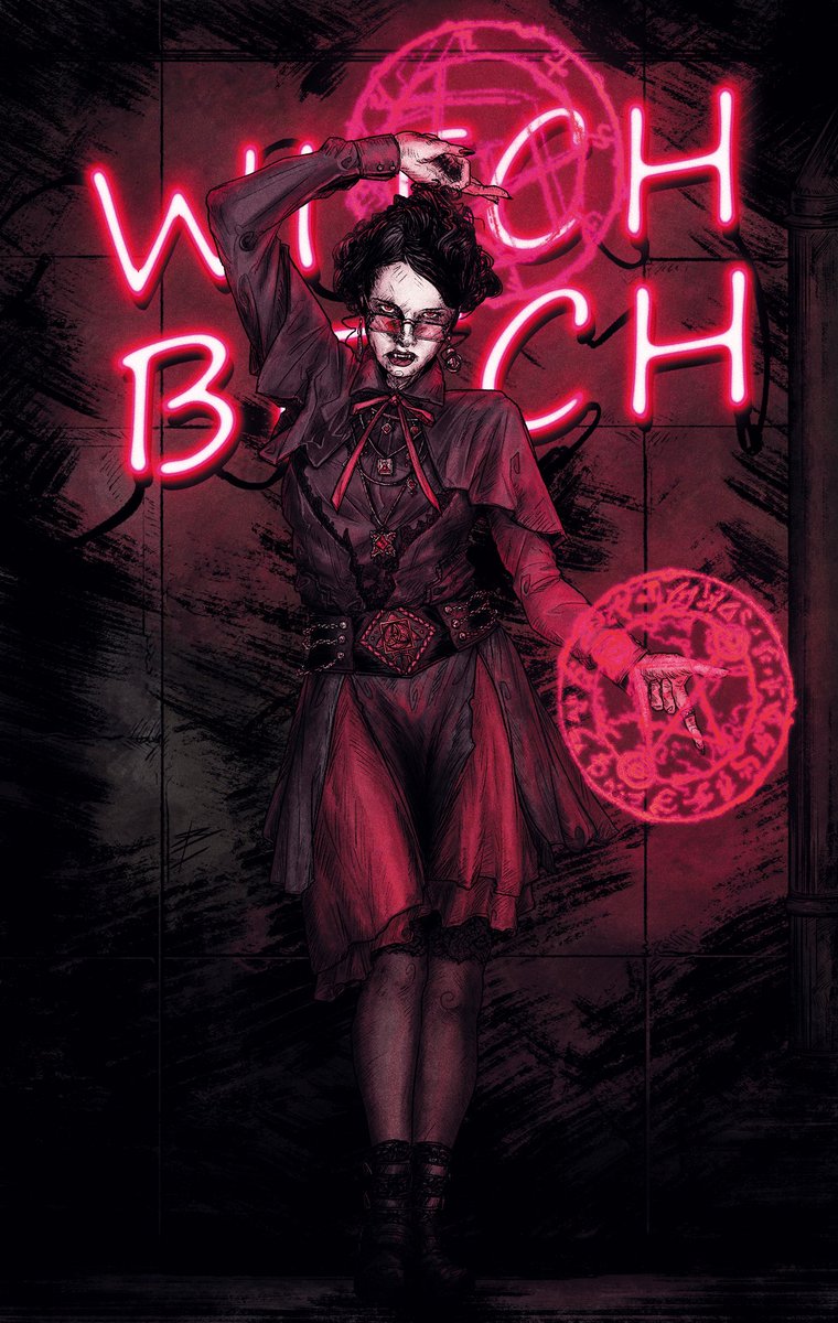 LamiaBlight's tweet photo. Witch Bitch
#VTM #WorldOfDarkness 
I've been into Vampire the Masquerade lately so here's my Tremere vampire girl, I named her Cethlenn. https://t.co/cZ6IlTY6pe
