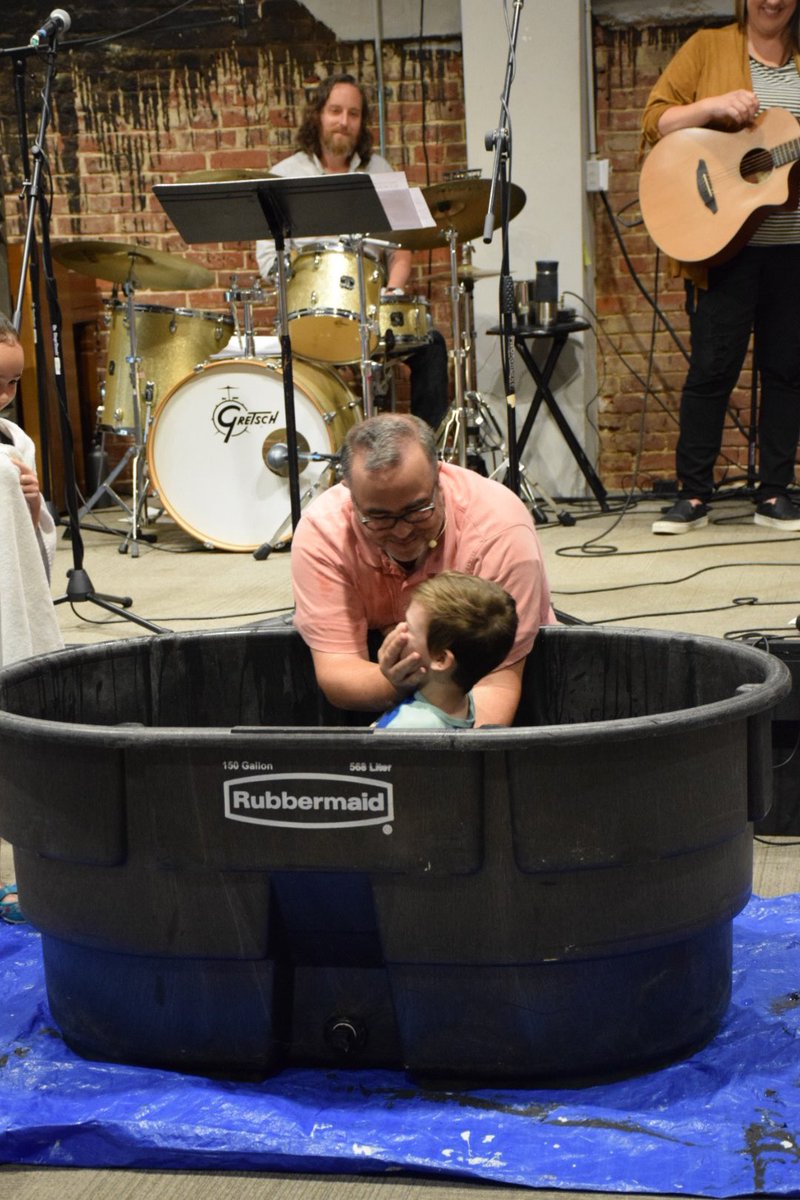 Ben_Riche's tweet photo. What a great morning! Happy to celebrate with our @redemptionga family as all 3 of our children were baptized today! https://t.co/2h9TQqHxsR
