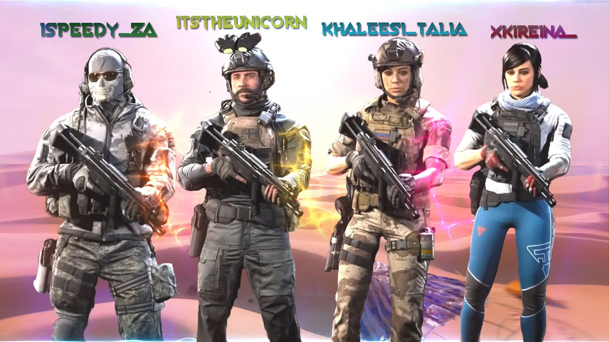 gaming_ienvy's tweet photo. Tonight we are pleased to announce our call of duty team of 2021

@xKireina_ 
@OGC_Khaleesi 
@iSpeedy_ZA 
@username3836274 aka Unicorn https://t.co/ZNakeaSrHw
