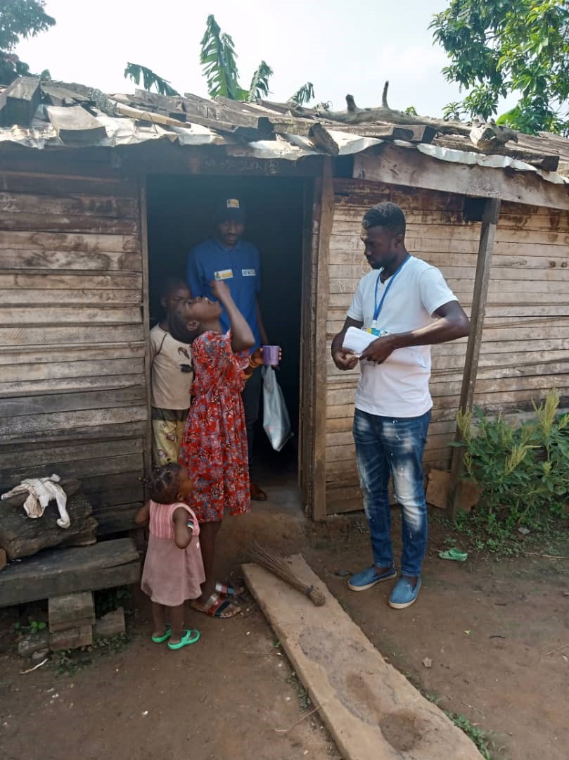 NTDworld's tweet photo. Despite #COVID19, @WHO's #Yaws eradication programme progresses in southern #Cameroon. #MassDrugAdministration in Djoum Health District (population: 43000). Thanks to donated #azythromycin. #NTDRoadMap2030 targets yaws eradication by 2030. #beatNTDs #yawscoalition #SkinNTDs https://t.co/7iBdNtTQE5