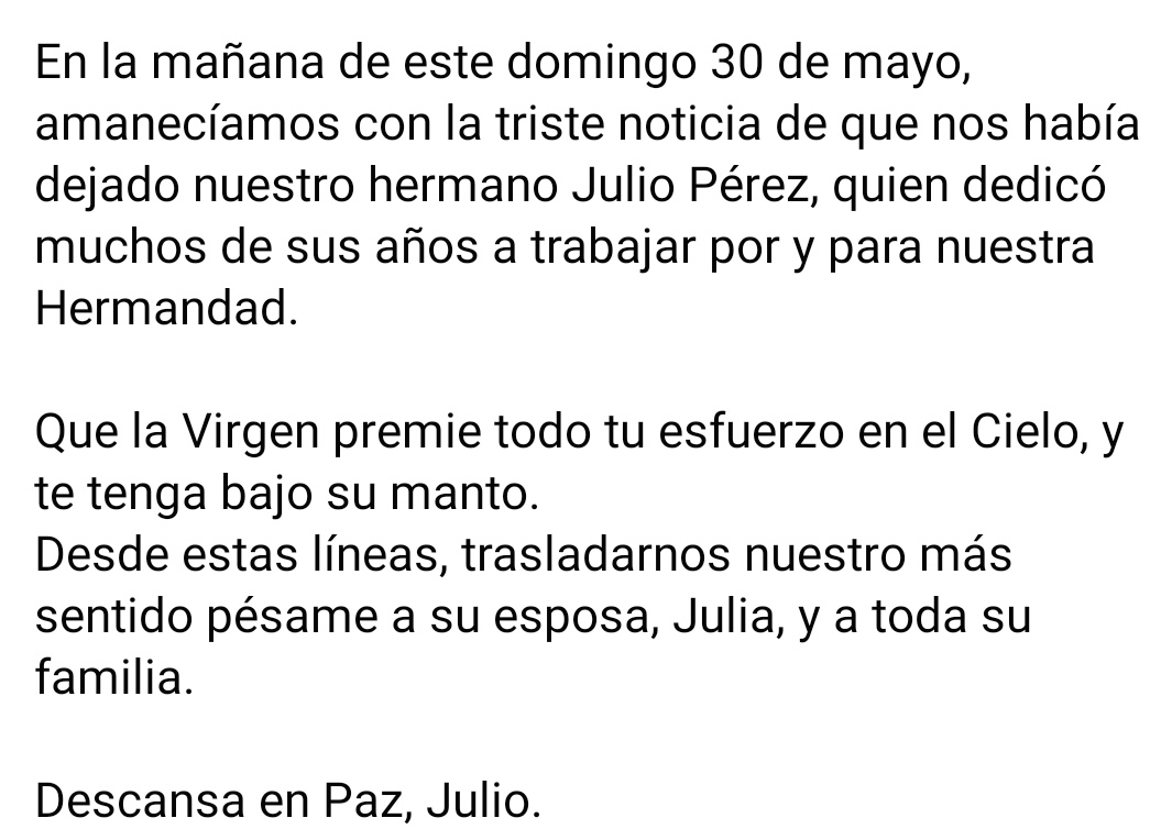 Julio, D.E.P.