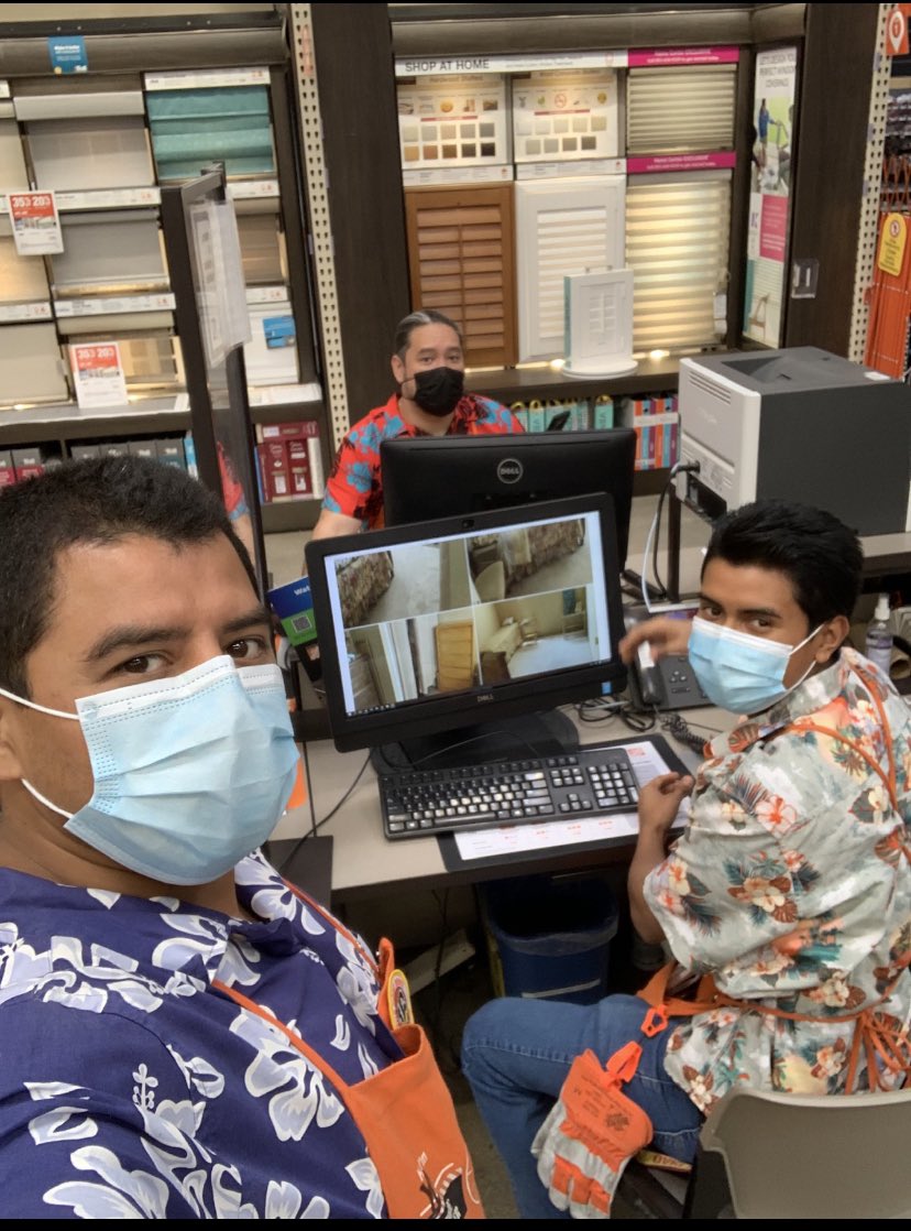 THD_Fee's tweet image. Late post. Associates having fun with Hawaiian shirt Saturdays here at The Tustin Home Depot. @YoAleman_THD @HD_Watts @Rob_HDnights @AshleyBotts4 @downeypackerfan @Steven_Mousseau