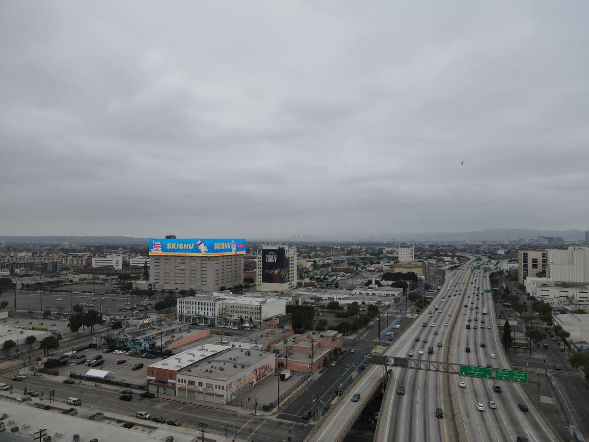 As promised, drone shots of the $KISHU Los Angeles billboard! Planes coming soon!

#KISHUARMY