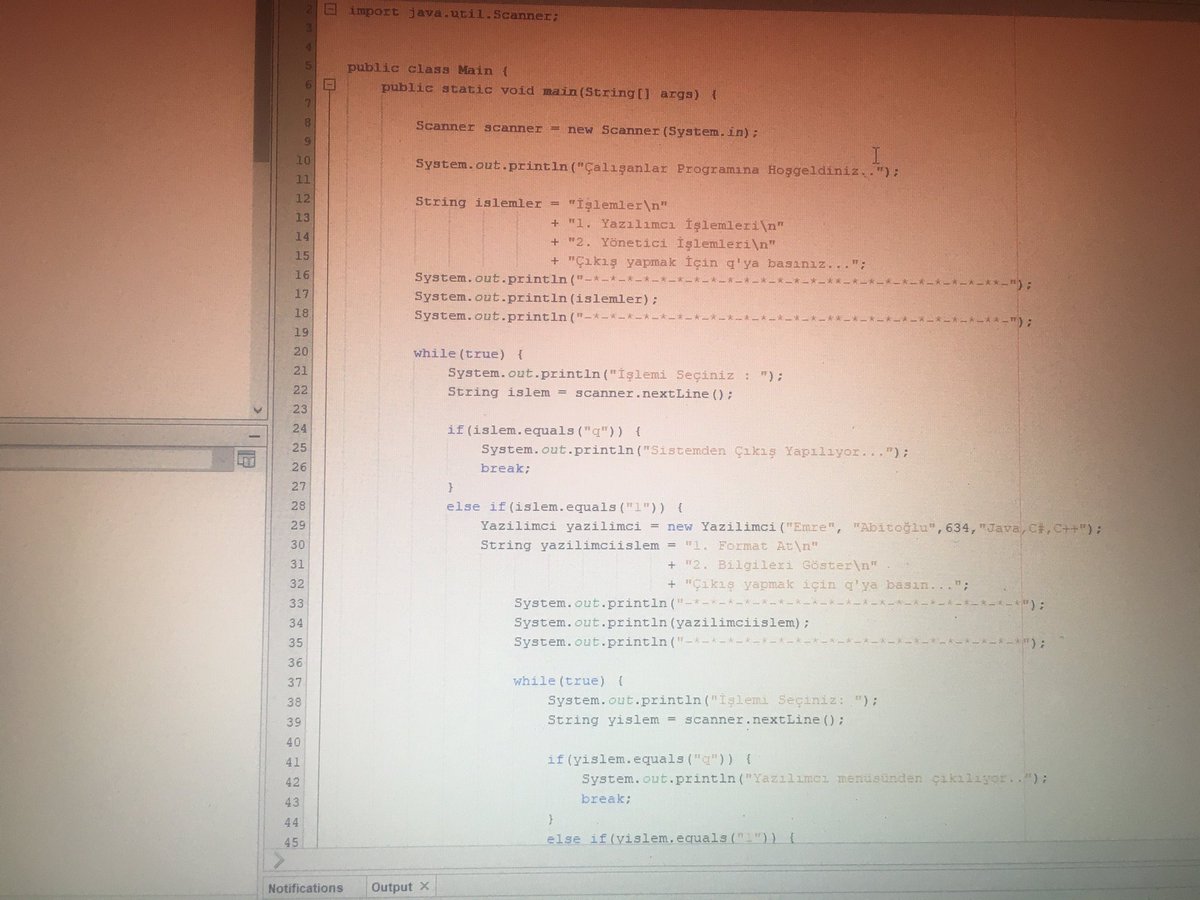 XGillerdenBiri's tweet image. #java #javaprogramlama Çalışanlar projesi.. beynim yandı 😏😅🤯