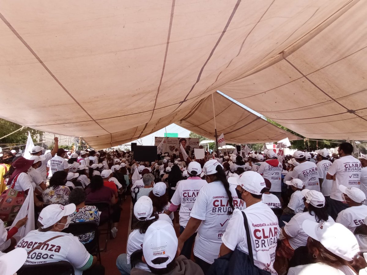 EspeVillalobosP's tweet photo. El día de hoy domingo en Santa Martha Acatitla, llevamos a cabo el cierre de campaña junto a la Candidata a la Alcaldía de Iztapalapa la Lic. Clara Brugada Molina en nuestro Distrito XXII. https://t.co/797ESSwxv8