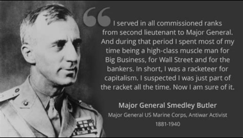 VictoryGin2's tweet photo. @BanishedBernie ...”war is a racket”... #EndlessEmpire https://t.co/eaGSswK6OK