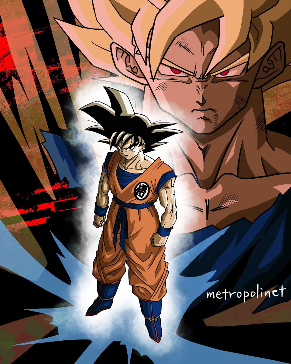 ssj2ゴテンクス、身勝手の極意ヤムチャ、ポスター風悟空。 #今月描いた