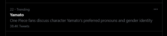 stacyc435's tweet photo. Let Yamato trend because he's freaking amazing. #ONEPIECE #ONEPIECE1015 https://t.co/iD3iv3k9Xx