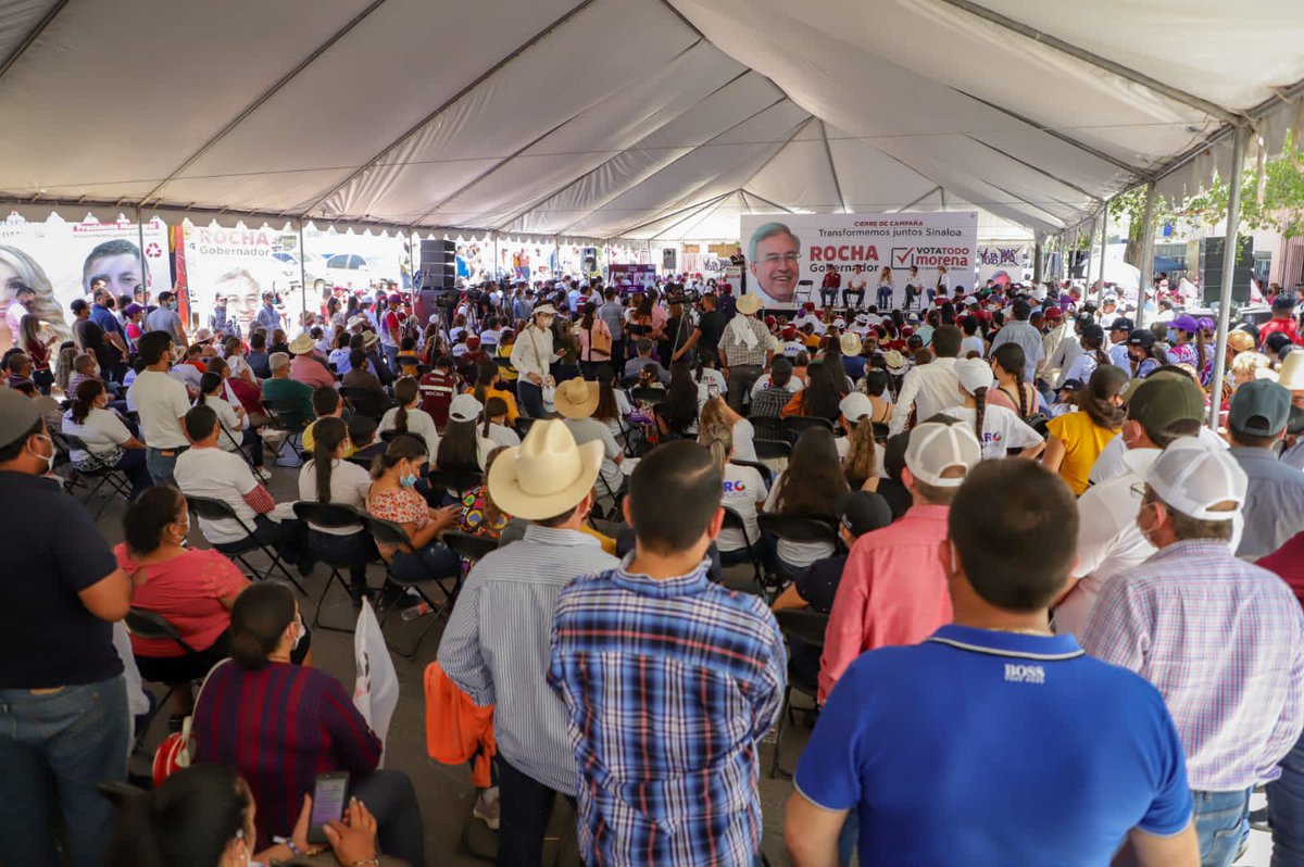 rochamoya_'s tweet photo. Badiraguato es parte de este movimiento de transformación. Cerré campaña en mi tierra, donde la gente ha sido abandonada por el gobierno, hay carencias, hay pobreza, se necesita justicia social. Honraremos a Badiraguato, lo pondremos en el mapa de la  dignidad. #RochaGobernador https://t.co/ERGSWwVa8c