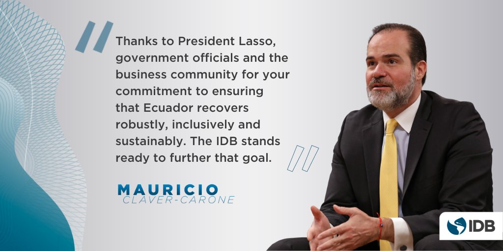 President Claver-Carone concluded his visit to #Ecuador yesterday with a commitm...