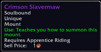 Check out this item I just got! [Crimson Slavermaw] #Warcraft