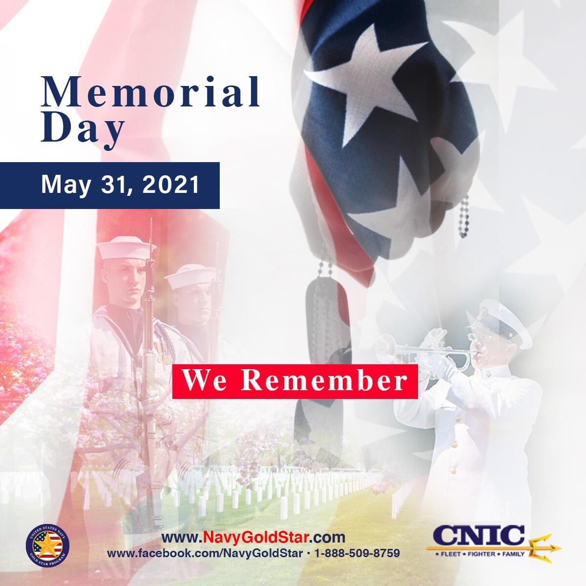 NavyCYP's tweet photo. On this Memorial Day, we pause to remember the sacrifice of those who gave their all in service to our great nation. #WeRemember #MemorialDay2021 https://t.co/DNEZGd3ol7