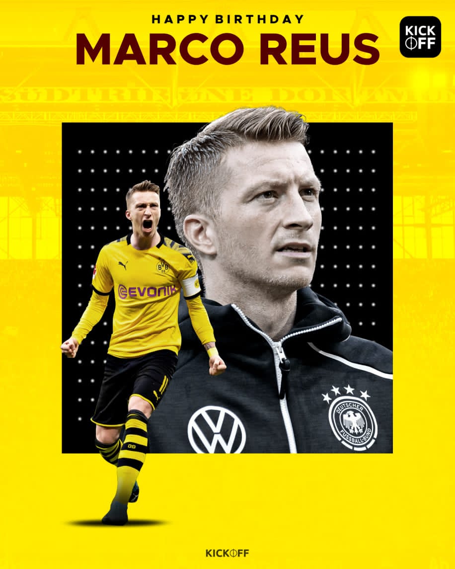 Happy Birthday to Dortmund\s German Warrior, Marco Reus !  . 
. 
©KICKOFF 