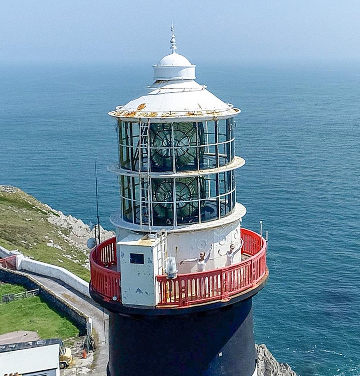 Emma Gibbons &amp; Maise O' Connell from Joan Denise Moriarty School of Dance in connection with Cruinniú na Óg and Creative Ireland at the Old Head Lighthouse in Kinsale Co.Cork. #joandeniseschoolofdancing <a href="/CreativeIreland/">Creative Ireland</a> <a href="/corkcitycouncil/">Cork City Council</a> #oldheadlighthousekinsale #kinsale
