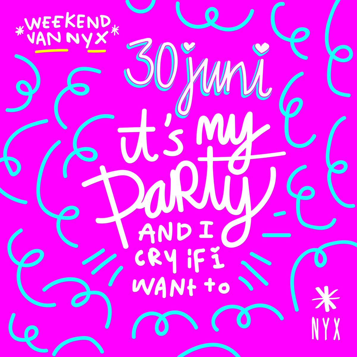 Mark your calendars!!! #weekendvannyx