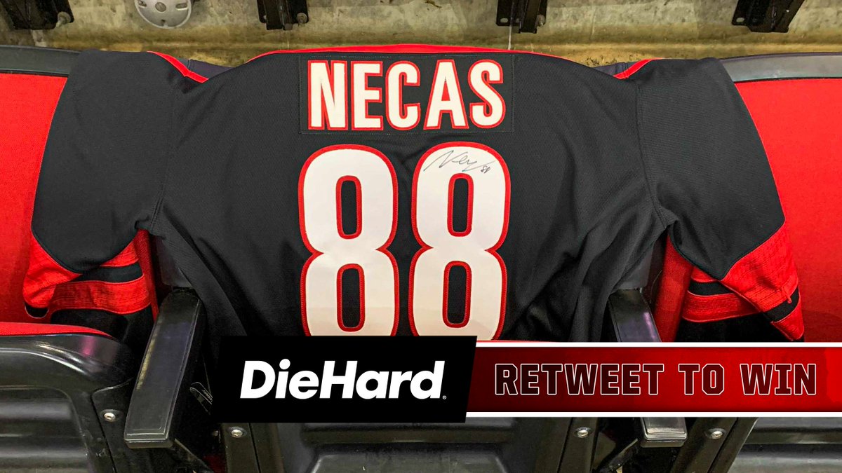 Win a signed Marty Necas sweater! RT and follow @DieHardBattery for a chance to win an autographed jersey 🔥