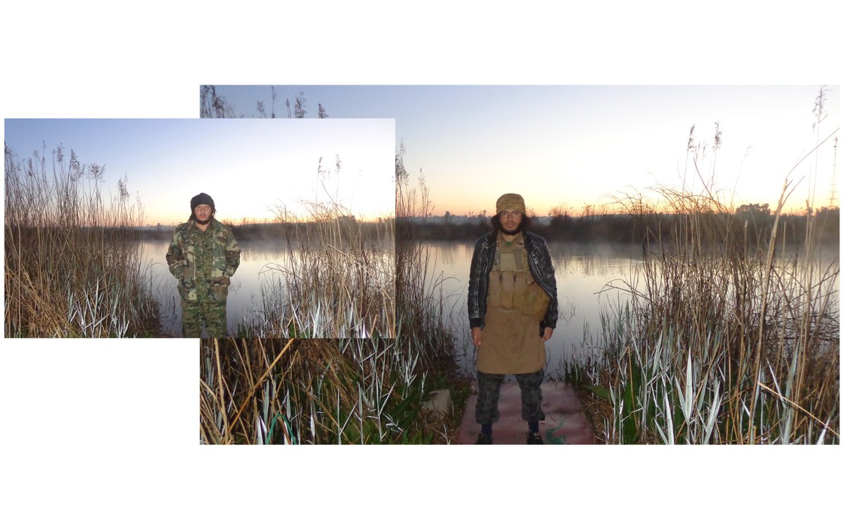 As the Iraqi Army pushed forward into #ISIS territory, 
I found some phones left by ISIS. Within these are some of the personal images taken by members; w their families, eating together, standing in front of the Tigris. @GOST_Books 
#iraq #war #middleeast #photobook #documentary