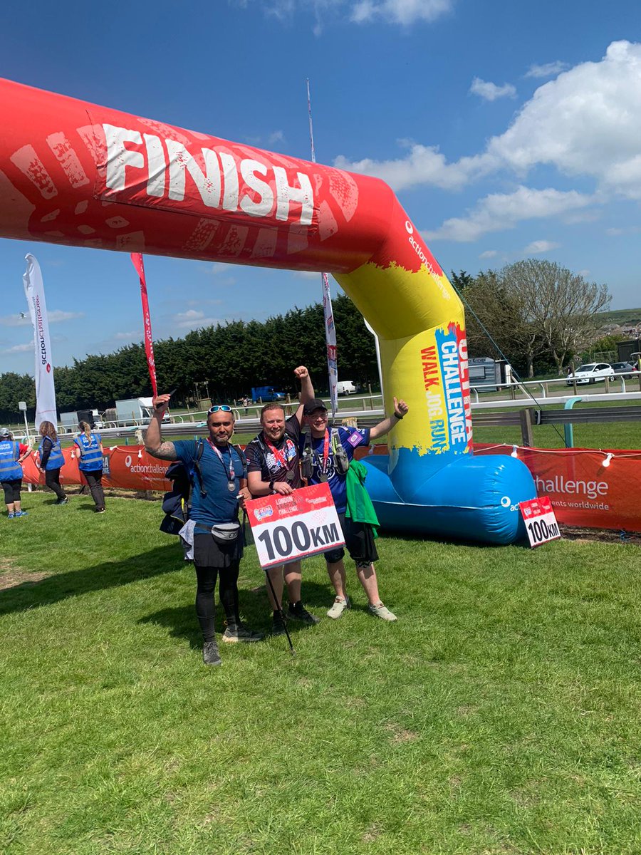 After starting the #LondonToBrighton 100km challenge yesterday. The team have made it and walked across the finish line together at 2:35pm today. They met some familiar faces along the way, and have done us all proud! Team #CapitalMaintenanceLtd

linkedin.com/posts/capitalm…